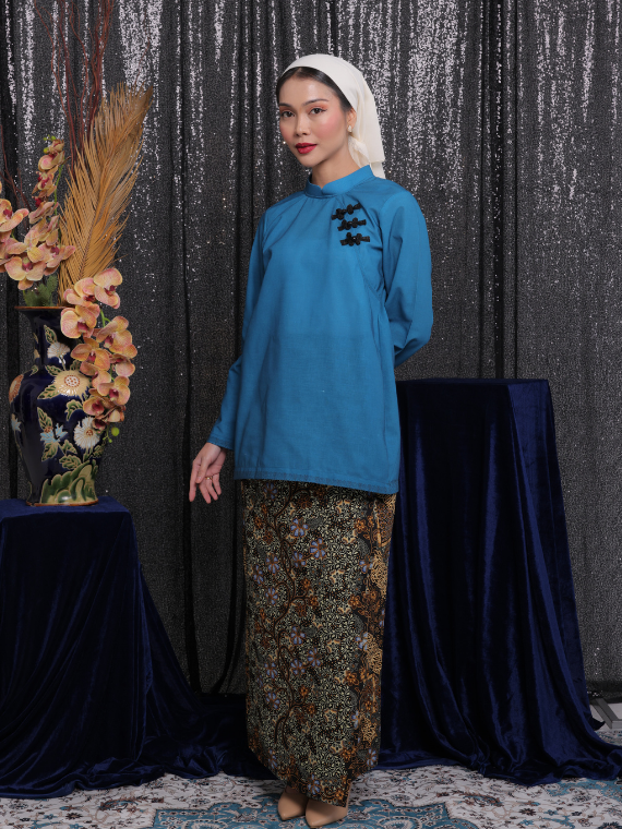 Kurung Azura - Teal Blue