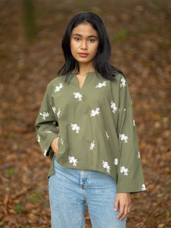 Elora Top - Olive