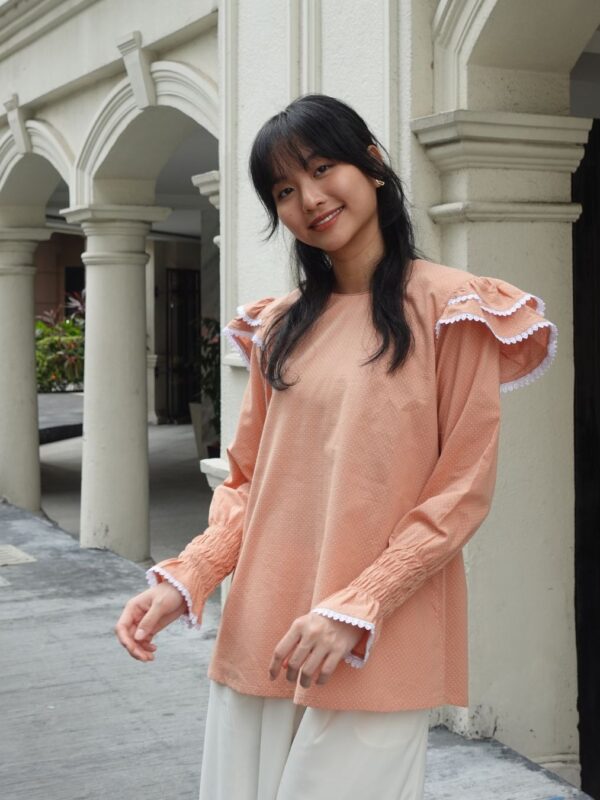 Marion Blouse - Brick Orange